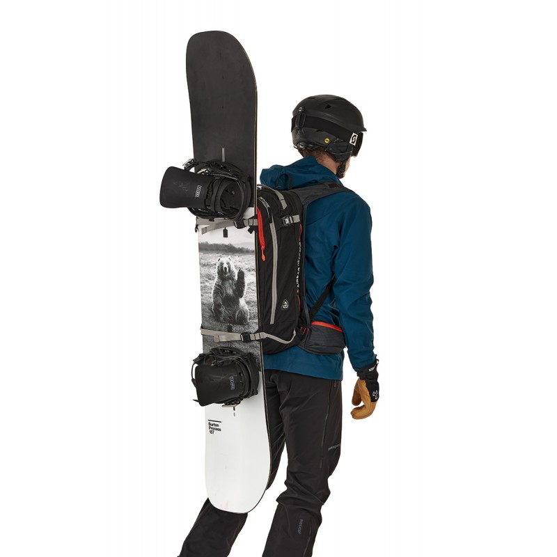 Snowboard backpack with board holder