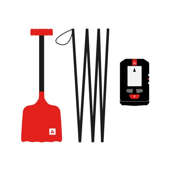 Avalanche rescue kits